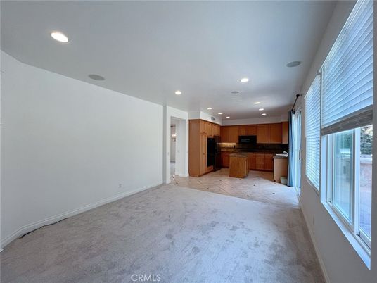 Empty room, Interior, Kitchen, Recessed Lighting