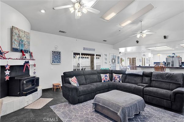Fireplace, Interior, Living room, Recessed Lighting