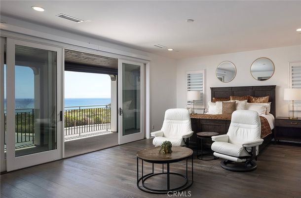Bedroom, Interior, Recessed Lighting, Water, Wood Texture Flooring