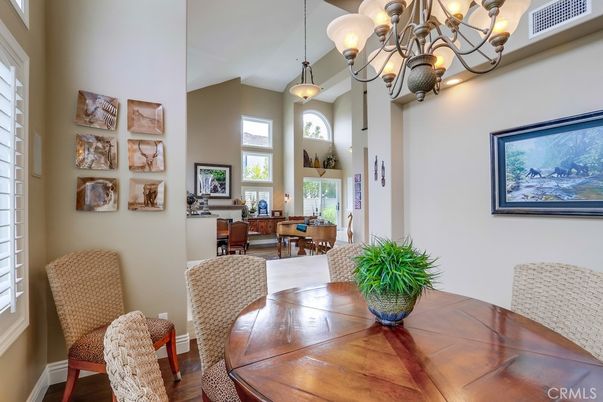 Chandelier, Dining room, Interior, Pendant Lights, Wood Texture Flooring