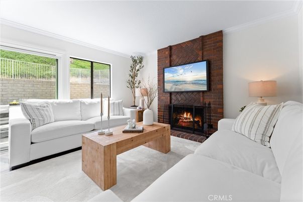 Fireplace, Interior, Living room, Stone Walls