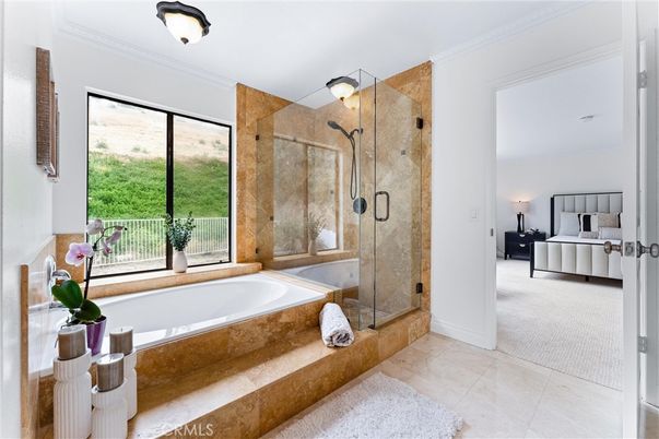 Bathroom, Bedroom, Glass Shower, Interior