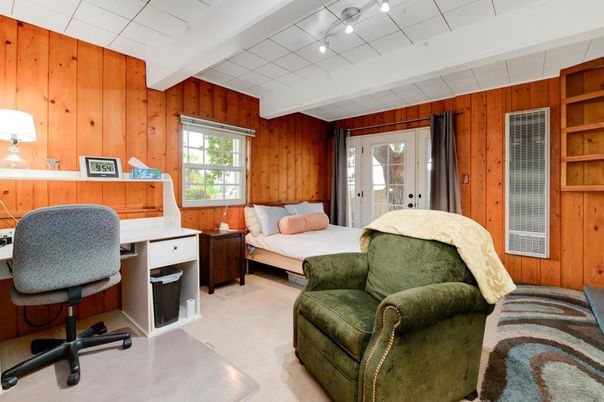 Home Office, Interior, Living room, Wooden Walls