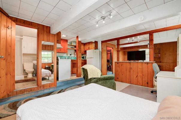 Bedroom, Home Office, Interior, Wooden Walls