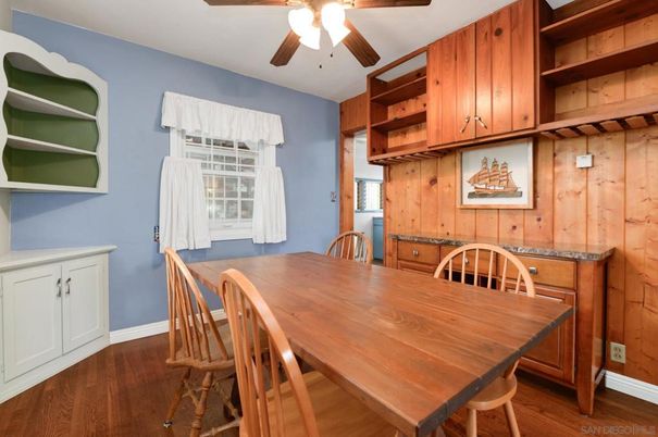 Dining room, Interior, Wood Texture Flooring, Wooden Walls