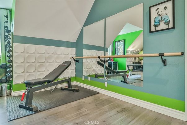 Fitness Equipment, Interior, Wood Texture Flooring