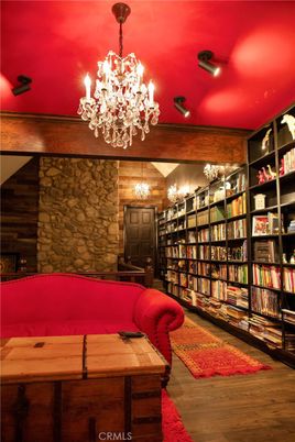 Chandelier, Interior, Recessed Lighting, Stone Walls