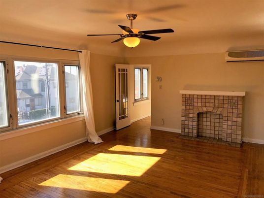 Empty room, Fireplace, Interior, Wood Texture Flooring