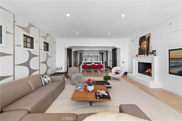 Fireplace, Interior, Living room, Recessed Lighting