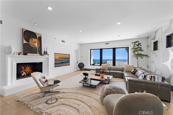 Fireplace, Interior, Living room, Recessed Lighting, Water