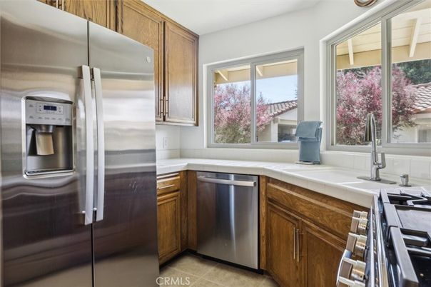 Interior, Kitchen, Stainless Steel Appliances, Tile Countertops