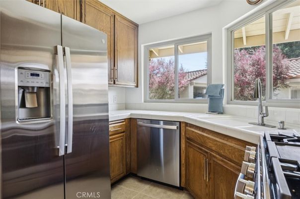 Interior, Kitchen, Stainless Steel Appliances, Tile Countertops