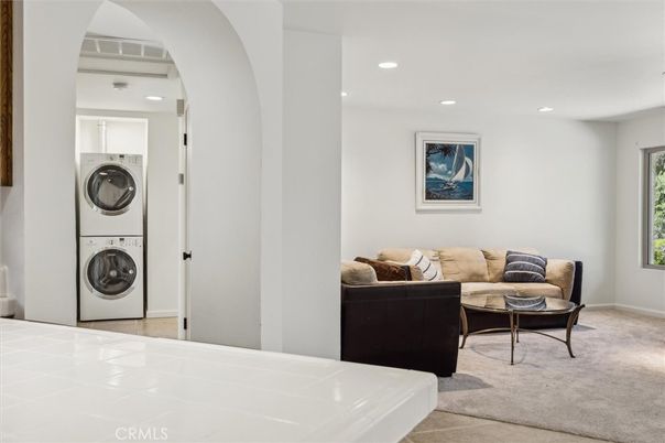 Interior, Living room, Recessed Lighting, Utility Closets, Washer