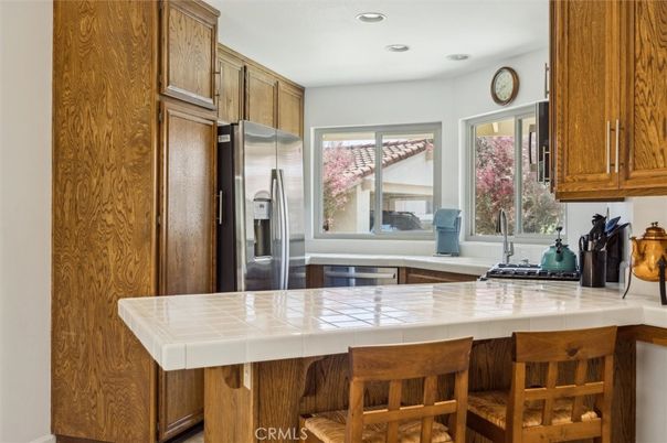 Interior, Kitchen, Recessed Lighting, Tile Countertops