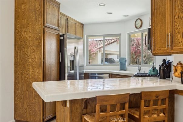 Interior, Kitchen, Recessed Lighting, Tile Countertops