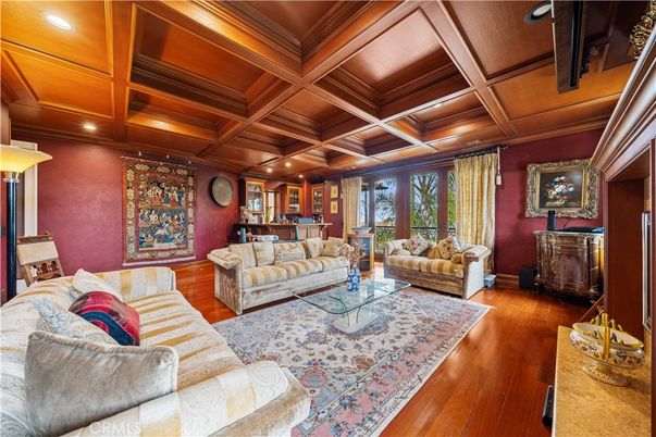 Interior, Living room, Recessed Lighting, Wooden Ceilings, Wood Texture Flooring