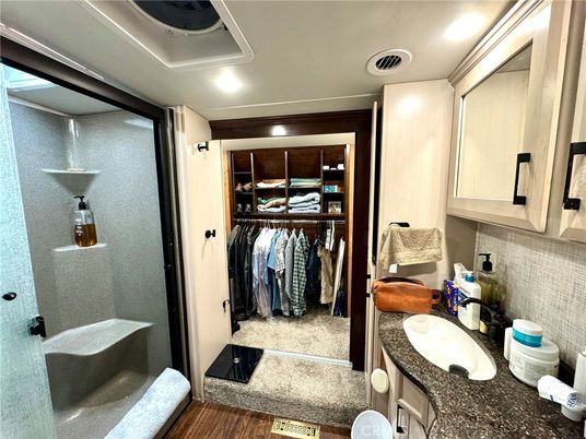 Interior, Recessed Lighting, Walk-in Closets, Wood Texture Flooring