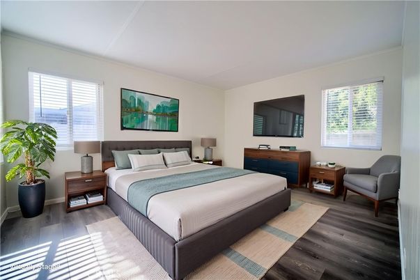 Bedroom, Interior, Wood Texture Flooring