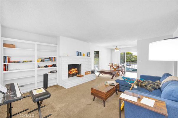 Dining room, Fireplace, Interior, Living room