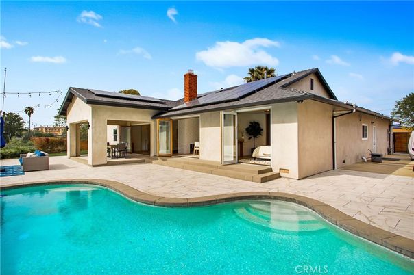 Exterior, Pool, Solar Panels