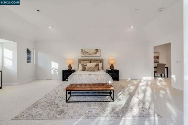 Bedroom, Interior, Recessed Lighting