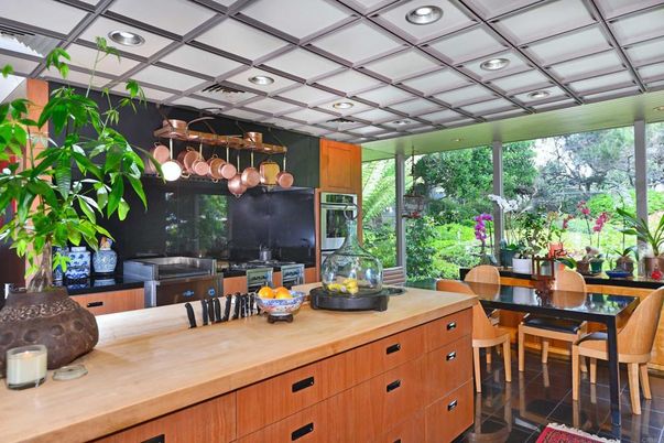 Dining room, Interior, Kitchen, Recessed Lighting