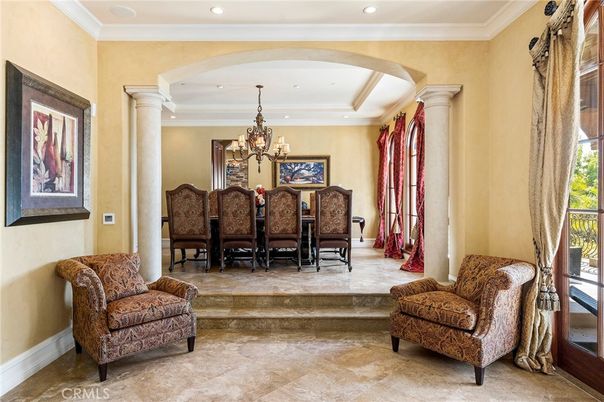 Chandelier, Dining room, Interior, Recessed Lighting
