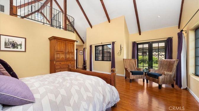 Bedroom, Interior, Wooden Beams, Wood Texture Flooring