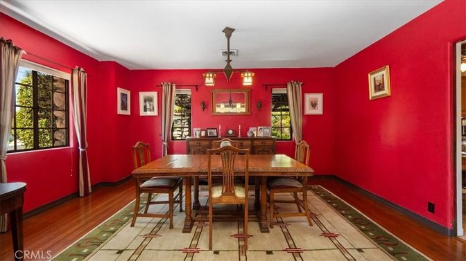 Dining room, Interior, Wood Texture Flooring