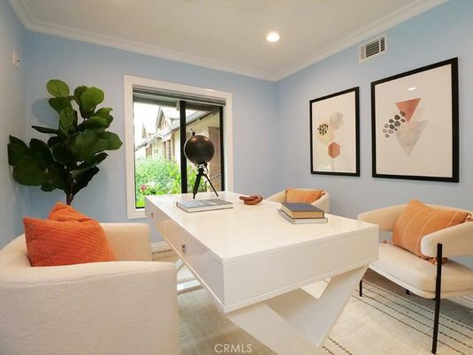 Home Office, Interior, Recessed Lighting
