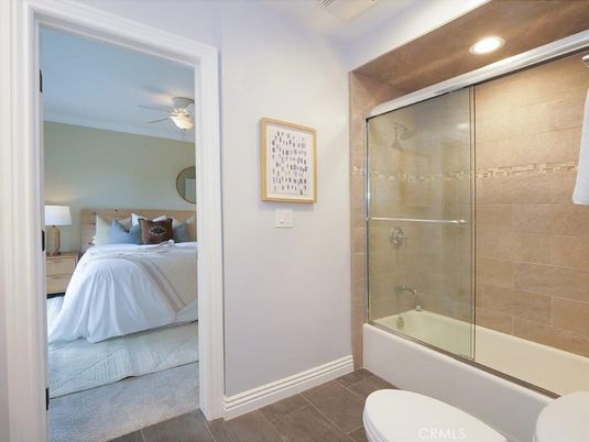 Bathroom, Bedroom, Glass Shower, Interior, Recessed Lighting
