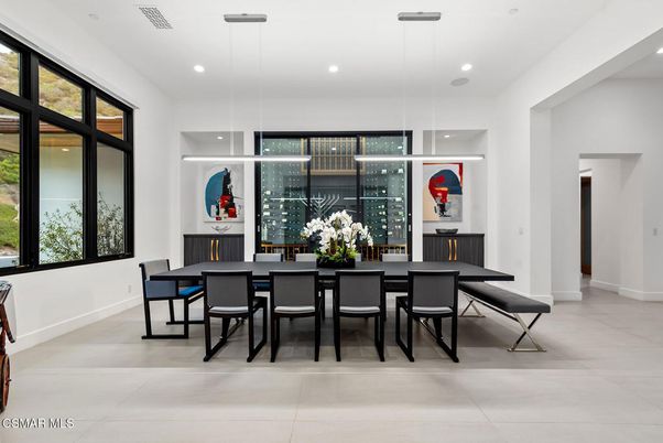 Dining room, Interior, Pendant Lights, Recessed Lighting