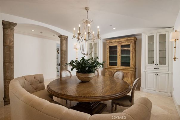 Chandelier, Dining room, Interior, Recessed Lighting