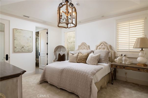 Bedroom, Chandelier, Interior
