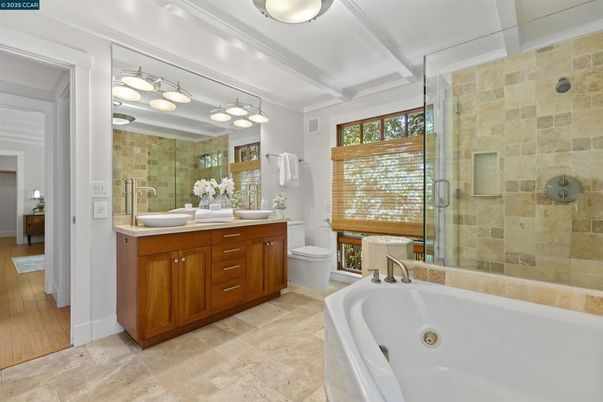 Bathroom, Dual Sink Vanities, Glass Shower, Interior