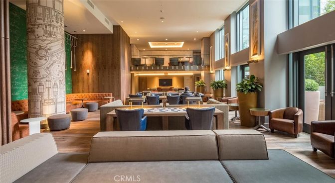 Dining room, Interior, Living room, Recessed Lighting, Wood Texture Flooring