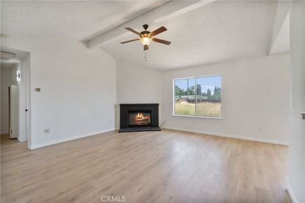 Empty room, Fireplace, Interior, Wood Texture Flooring