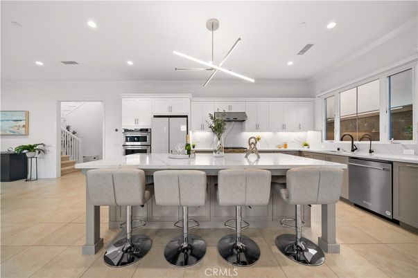 Interior, Kitchen, Pendant Lights, Recessed Lighting, Stainless Steel Appliances