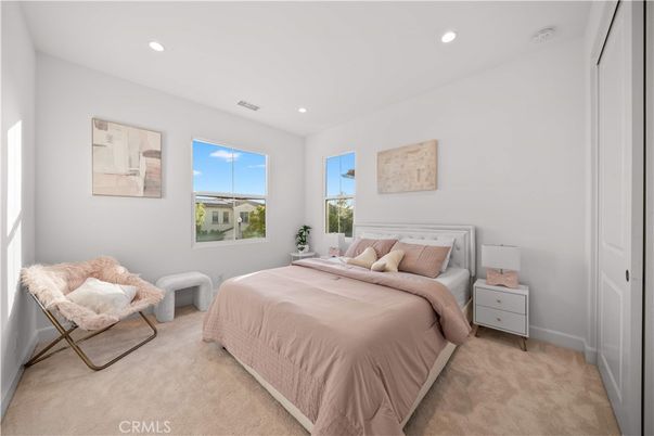 Bedroom, Interior, Recessed Lighting