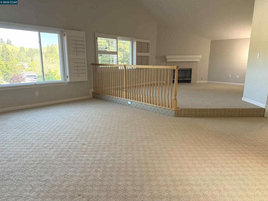Empty room, Fireplace, Interior