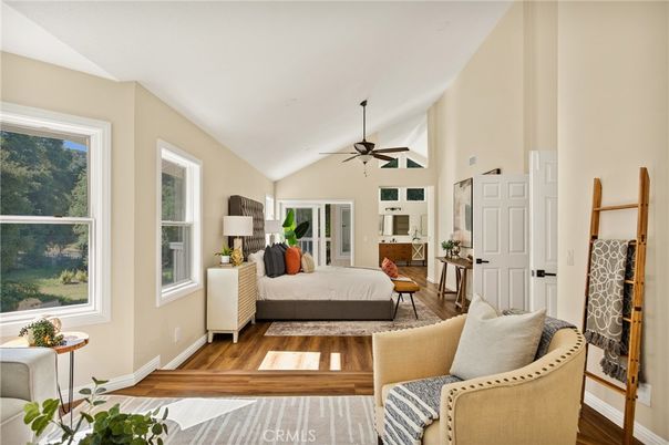 Bedroom, Interior, Wood Texture Flooring