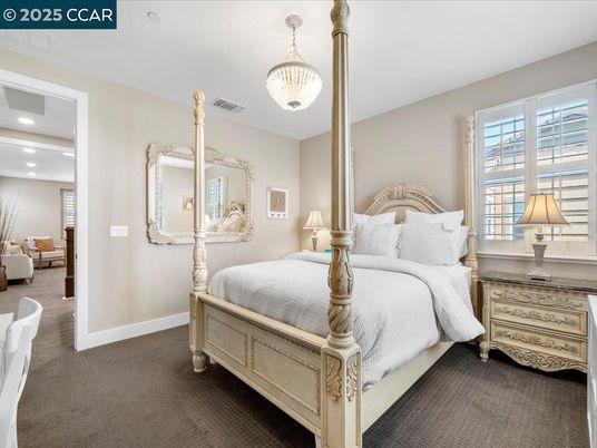 Bedroom, Interior, Pendant Lights, Recessed Lighting