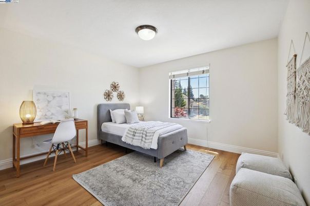 Bedroom, Home Office, Interior, Wood Texture Flooring