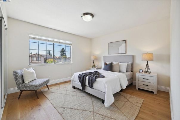 Bedroom, Interior, Wood Texture Flooring