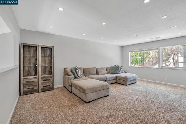 Interior, Living room, Recessed Lighting