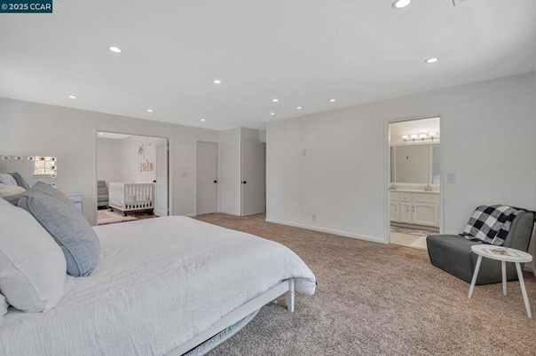 Bedroom, Interior, Recessed Lighting