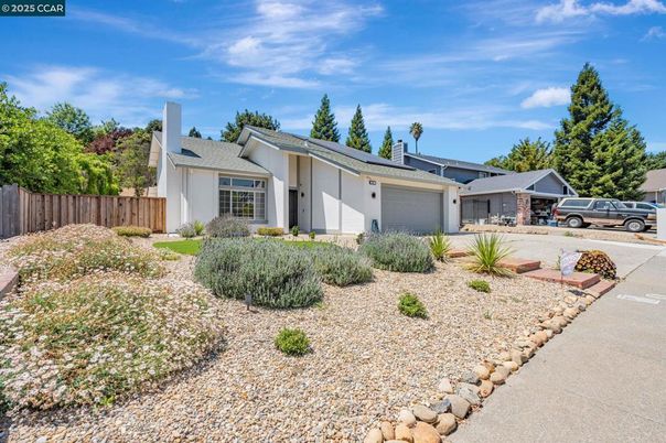 Attached, Backyard, Exterior, Facade, Solar Panels, Ranch