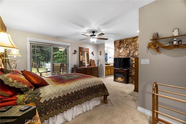Bedroom, Fireplace, Interior, Stone Walls