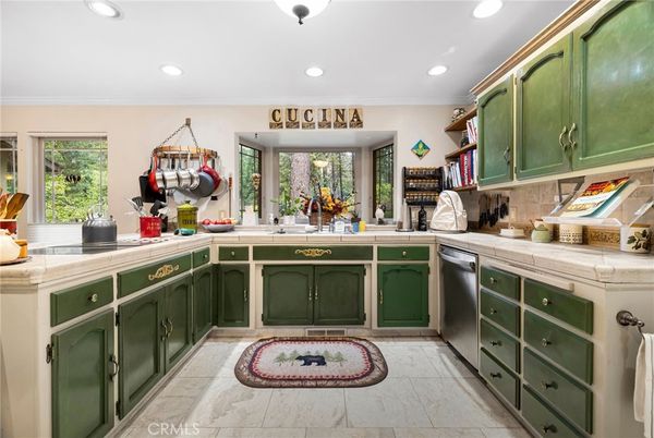 Interior, Kitchen, Recessed Lighting, Tile Countertops