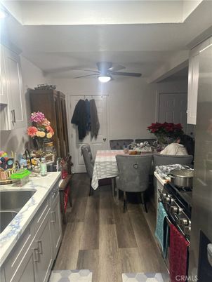 Interior, Kitchen, Wood Texture Flooring
